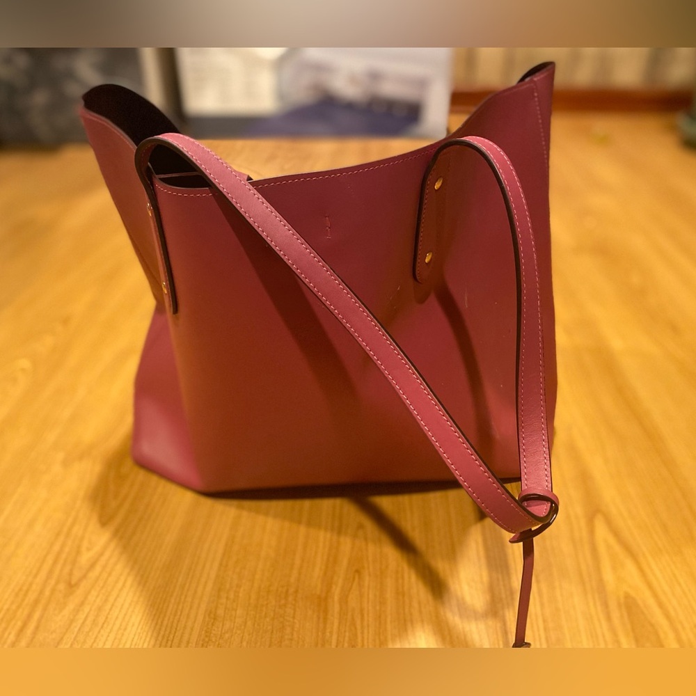 Coach Leather Central Tote Bag